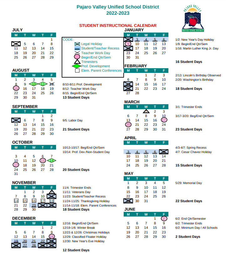 2022-23 calendar